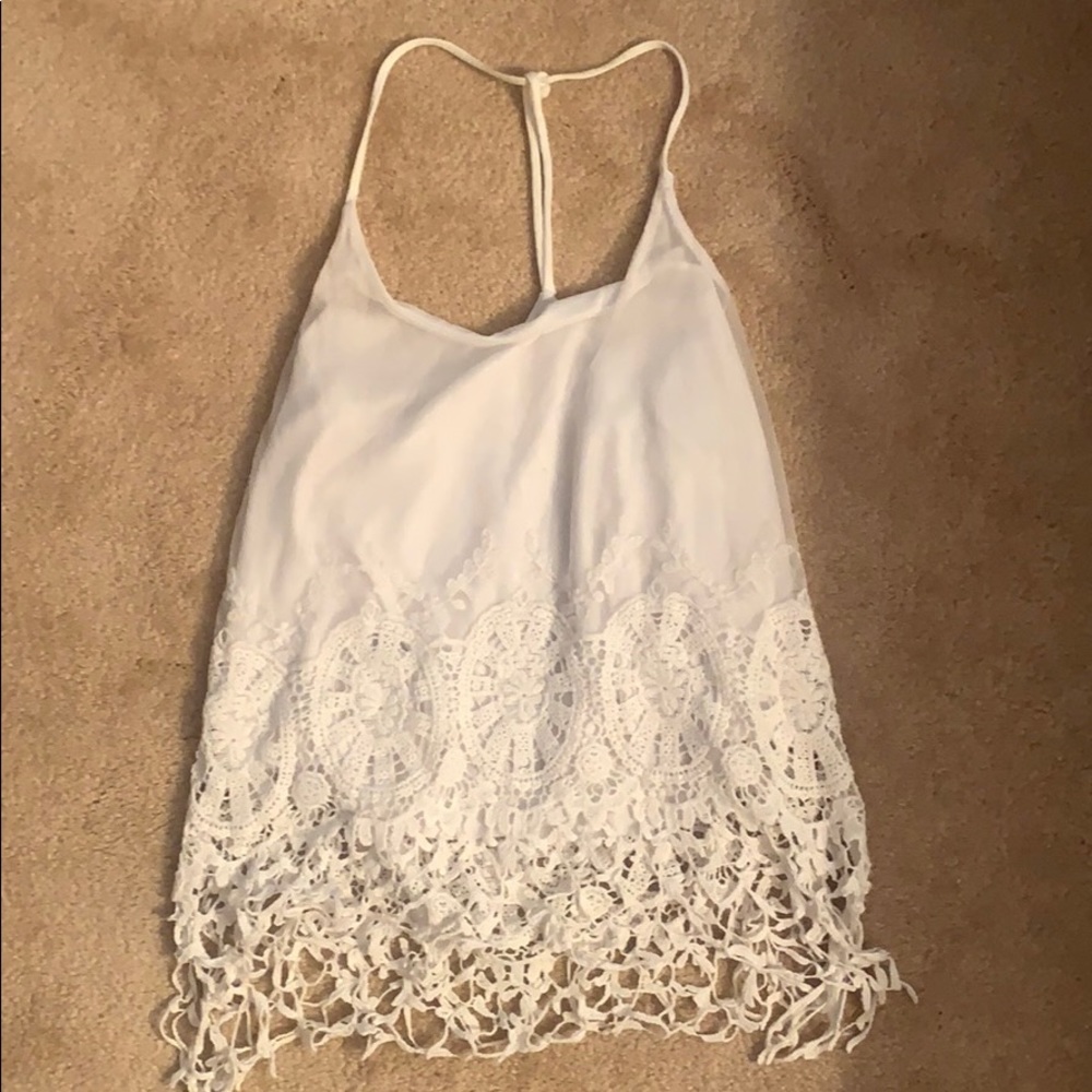 Lace tank top